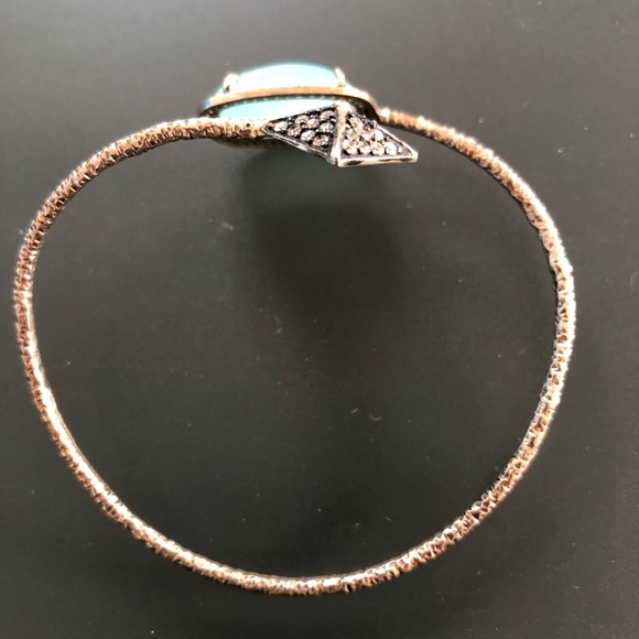 Stunning chalcedony & silver bracelet. - Picture 9 of 10